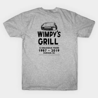 Wimpy's Grill Durham NC 1987-2019 T-Shirt